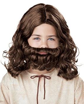 child wise men beard and wig