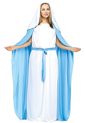 The Virgin Mary Mother Of Jesus Dress Biblical Religious Costume Child Girls