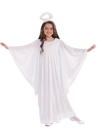 Wings Adults Nativity Fancy Dress Outfit S-XL Angel Gabriel Costume