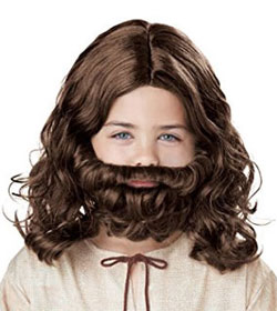 biblical beard wig child