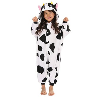 cow costume fleece