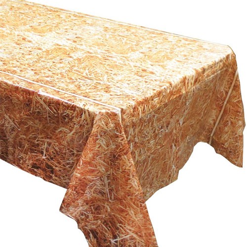 straw tablecover tablecloth